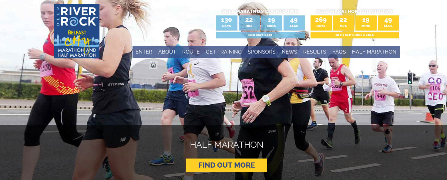 Belfast Half Marathon Website Redesign