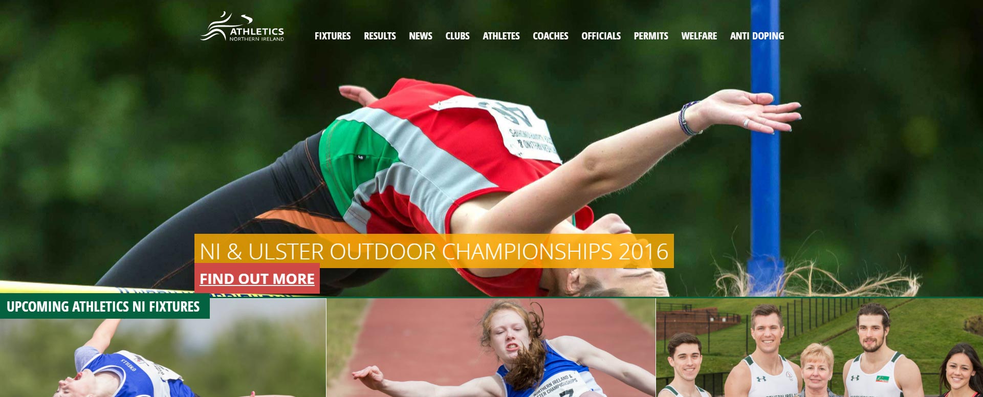 Athletics NI Website