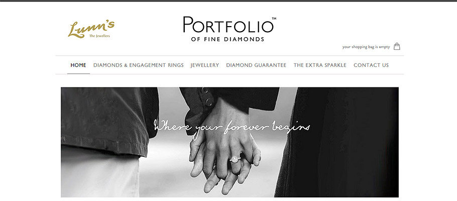 Web site design for Belfast Jewellers