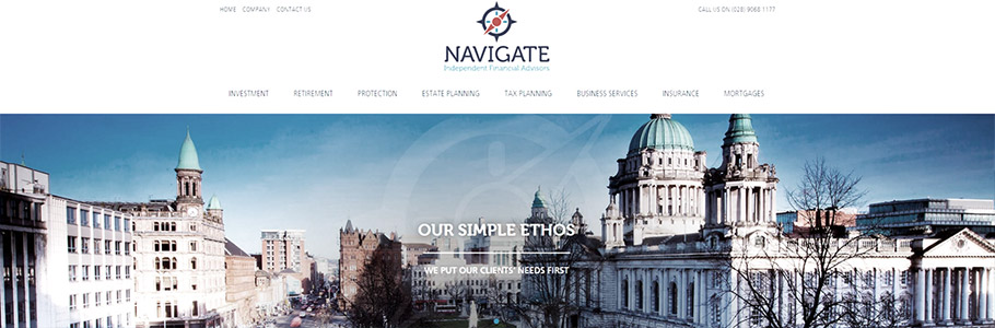 Responsive website design for Belfast-based IFA