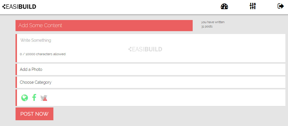 Easibuild Channel simplifies social network updates